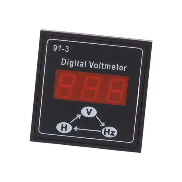 91-3 Digital Voltmeter för Generator Enfas Trefas Spänningsmätare LED
