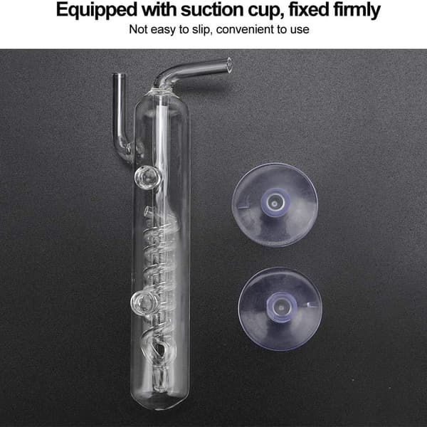 Glass CO2 Diffuser Bobleteller for Akvarium Estimert CO2-utslippsmengde