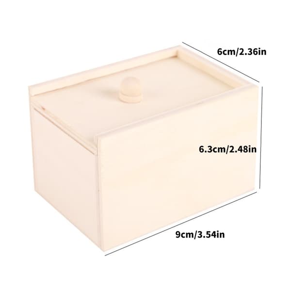 Realistisk Spindlar Tricks Box Trä Gag Leksak för att Skrämma och Roa Vänner