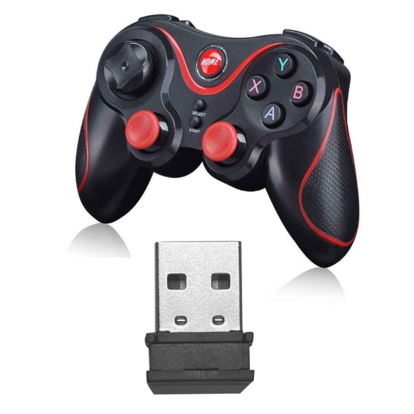 USB trådlös Bluetooth spelhandtag Gamepad-mottagare för S5/T3-spelkontroller Handtag Gamepad Joystick-tillbehör