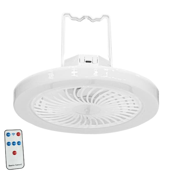 Bærbar loftventilatorlampe Justerbar ventilator Bærbar bordventilator Nem montering
