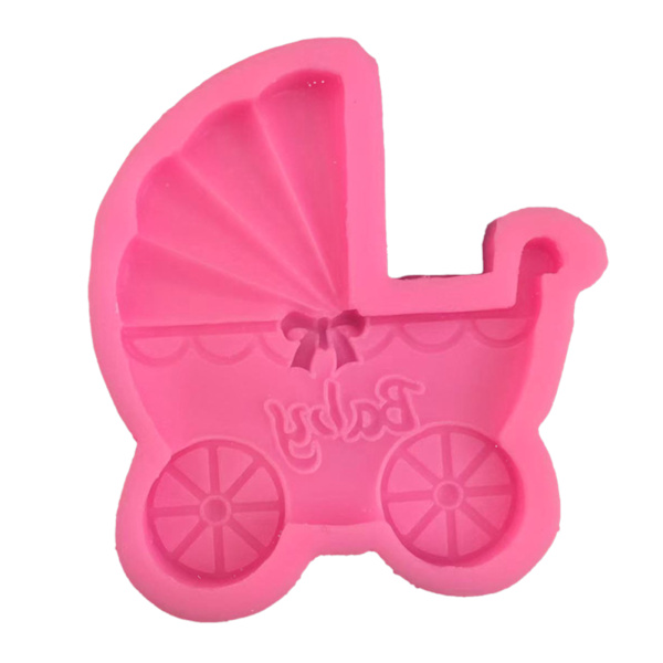 Baby rattaiden muoto Tee itse käsintehty mold Hieno kukka-suklaa-sokeri askartelupasta mold kynttiläaskartelu