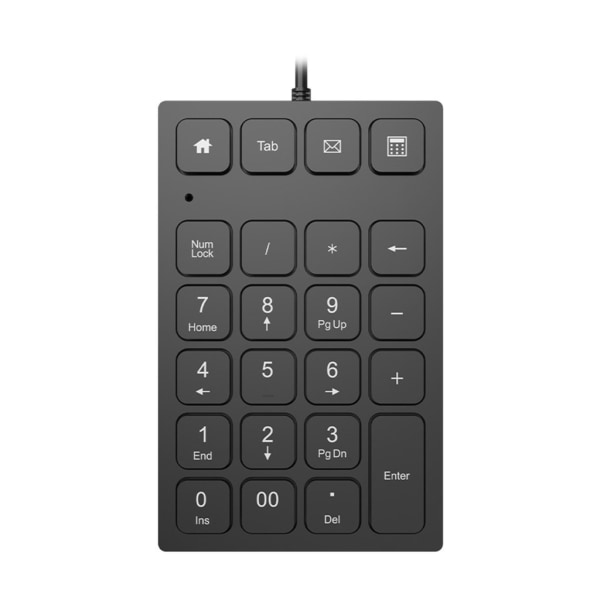 USB numerisk tangentbord för Aigo N28-tangentbord Dator Notebook-nummertangentbord med hög känslighet för bokföringstangenter