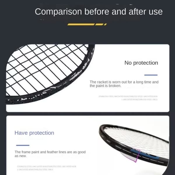 Mångsidiga Racketramskydd Viktigt Badmintonracketramskydd