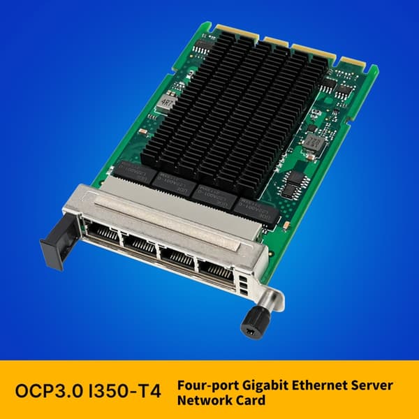 Effektiv I350T4 OCP3 netværkskort 4X RJ45 til datacentre