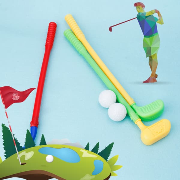 Golflegetøj Miniature Realistisk Putter Golflegetøj Baghave Indendørs Sportsspil Legetøj