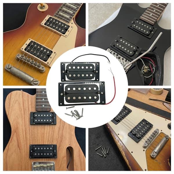 Dobbeltspolede elektriske gitarpickuper for reservedeler til elektrisk gitar