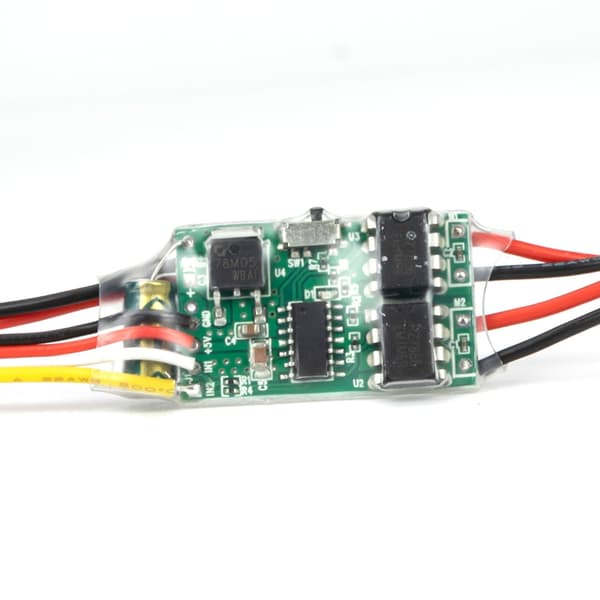 Dobbeltsidig børstet elektrisk hastighetskontroller ESC 5V 1.5A BEC for DIY RC-bil