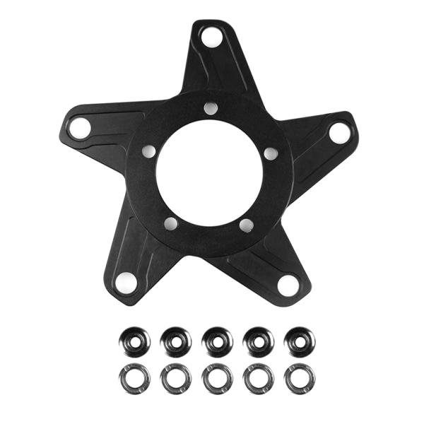 Bafang Ebike BBS01 BBS02 Pyörän Keskimoottori Hämähäkki Ketjupyörän Sovitin 104B/130BCD Black A
