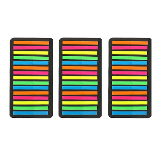 160/300 stk. Langside Flagfaner Gennemsigtige Sticky Note Farvede Sticky Tabs Skolekontorartikler til studerende null - 1