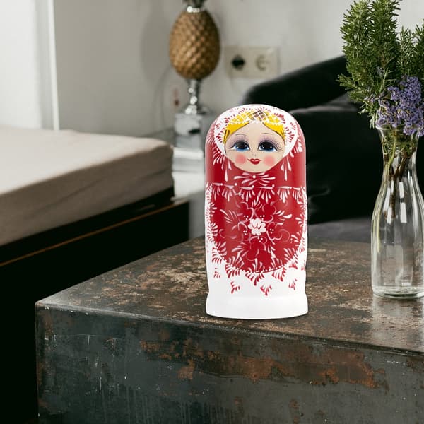 Babushka Set Ryska Nesting Dolls 10 lager Matryoshka Stacking Toy Heminredning