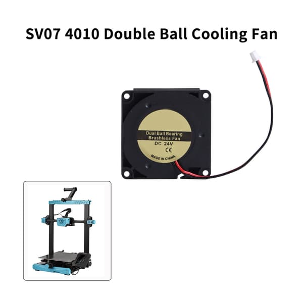 4010 24V Køleventilator Børsteløs 3D Printer Del Til Ekstruderkølere Blæser
