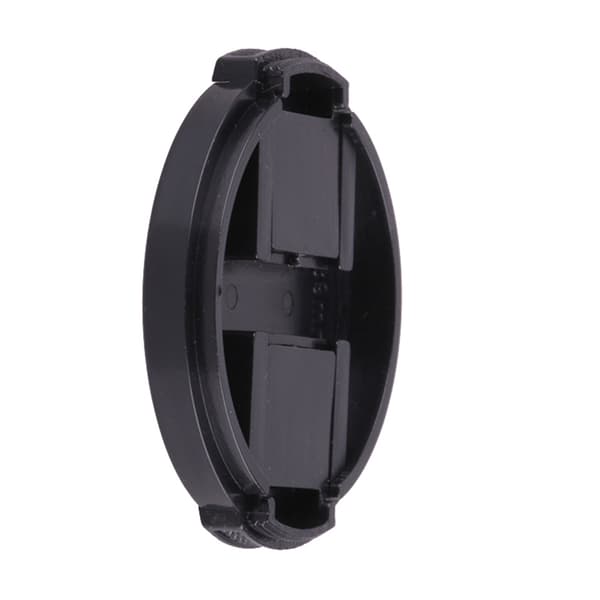 Svart snap-on frontobjektivdeksel i plast for kamera 55mm