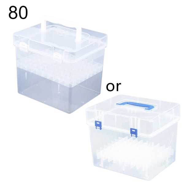 Transparenta markörpennor Förvaringslåda Container Konst Craft Bricka Office Desk Organiz null - 80