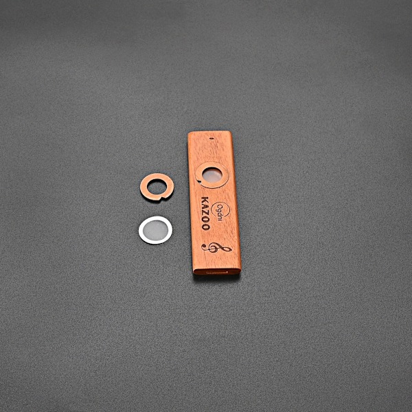 Gitarrpartner Trä Harmonica Med Metallåda Kazoo För Vuxna Barn Kazoo
