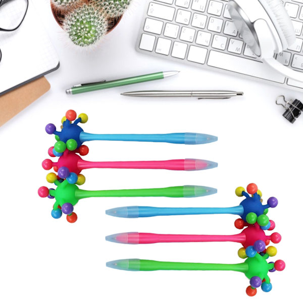 12 STK Funny Beads Kuglepen Dekompression Kuglepen Gave til Kid Student