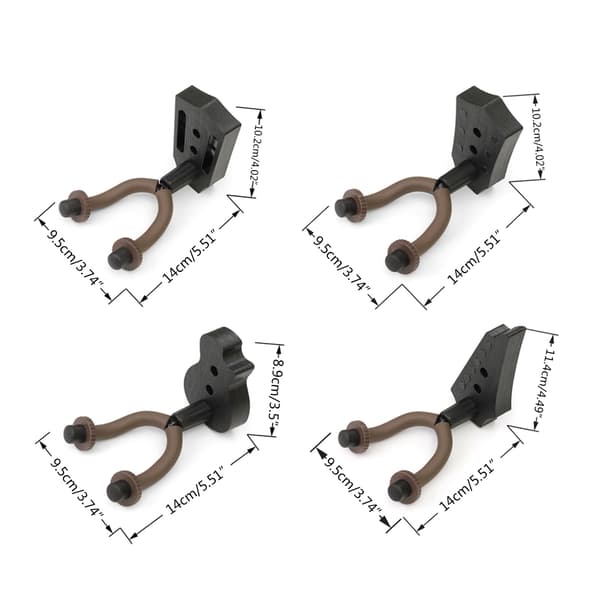 Gitarrhängare Väggfäste Krokhållare Gitarr Väggfäste Konsolhållare Dark brown C