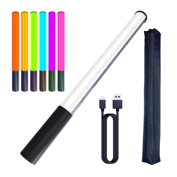 RGB Fill Light Stick Handhållen Fill Lamp Wand 1000lumens 2500-9900K CRI 95+ Inbyggt 3,7V/2600mAh batteri för fotografering