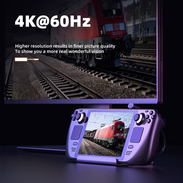 7-i-1 Dock til ROG/X/SteamDeck med USB A USB C HDMI2.0 4K@60Hz