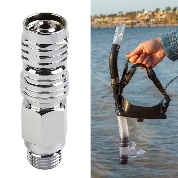 Uros 9/16 - Naaras 9/16 Messinkiliitännät Sovitin Sukelluslaitteiden BCD-sovitin