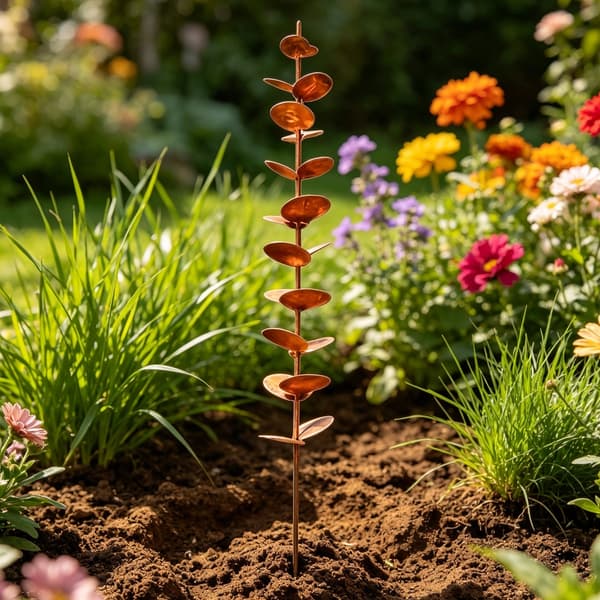 Jernblad Display Spyd til Blomsterkrukke og Haveplacering