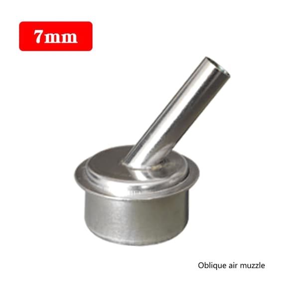 6 stk. erstatningsluftdyser for Quick 861DW/861X varmluftspistol - 45° bøy
