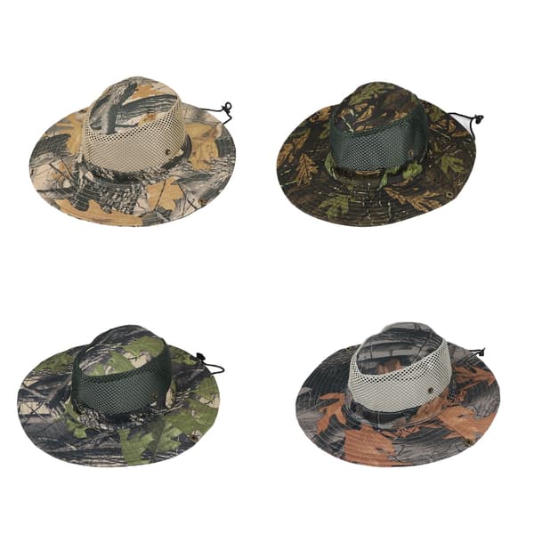 Camp Hat Solbeskyttelse Hat Brede Skygger Solhat Stor Hat med Halsreb Bamboo leaves