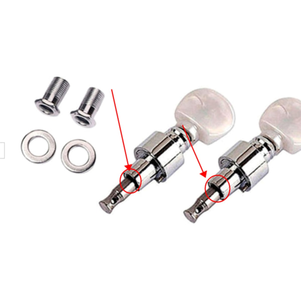2 stk Banjo Tuning Banjo Maskinhode Tuning Tuner Peg Banjo Reservedeler