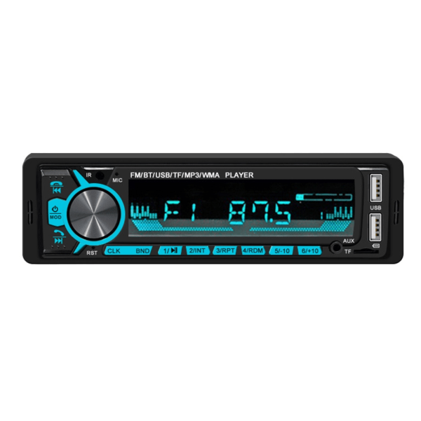 Trådlös vintage FM-radio MP3-spelare USB Single DIN Stereo AudiosReceiver AUX Music Stereo Receiver AUX-IN Remote