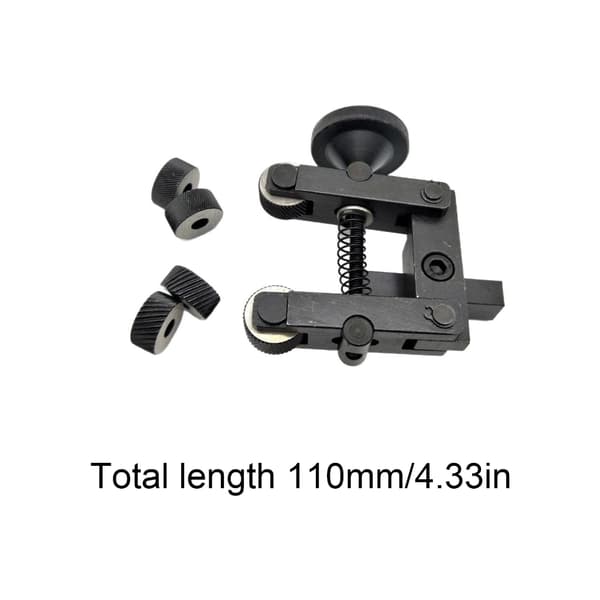 Dobbelt hjul justerbart rilletværktøj egnet til 0618 mini drejebænk 10 mm skaft