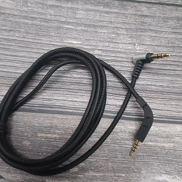 Lydkabel for Bowers P7 Headset Erstatningstilbehør Svart