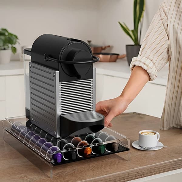 Kaffekapseldispenser i moderne stil med 40 rutenett