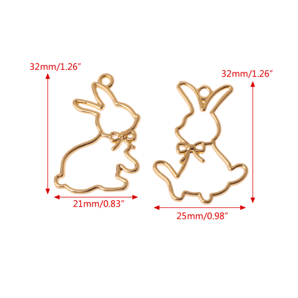 2 stycken Kvinnor Tecknad Lovely Rabbit Form Lapel Pin Par Jigsaw Delikat Halloween Hänge Armring Pins för väskor