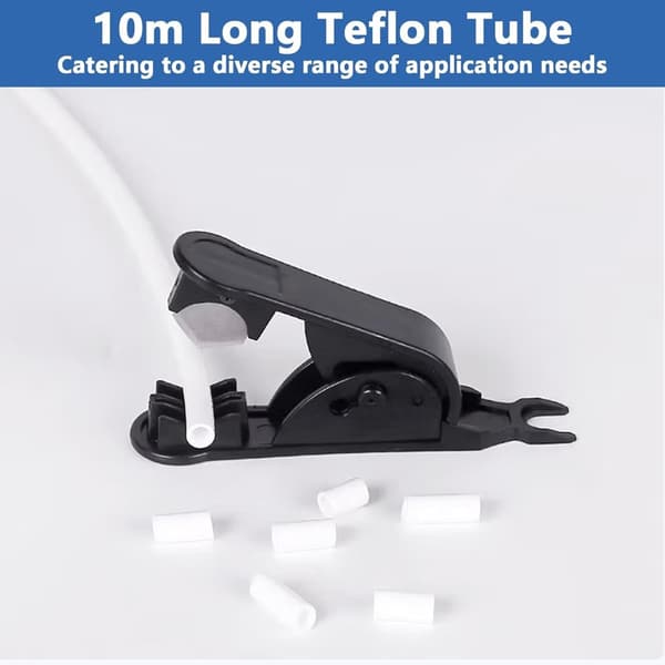 PTFE Bowden-rørsett 2,5 mm 4 mm OD med kutter for 3D-skriverfilament