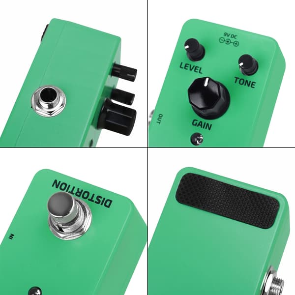 Gitarreffektpedal för distorsion Gitarrbas Effektpedalprocessor för distorsionston