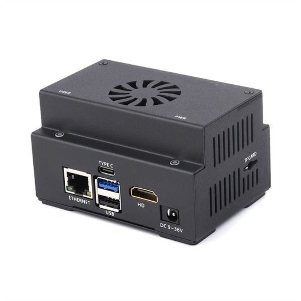 Laajennuskortin pohjalevy, jossa on USB Ethernet GPIO I2C RS485 -liitännät