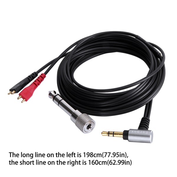 6.3 Plug Gaming Kabel Headset Kabelförlängning för HD25 HD25-1 HD25-1 II för HD