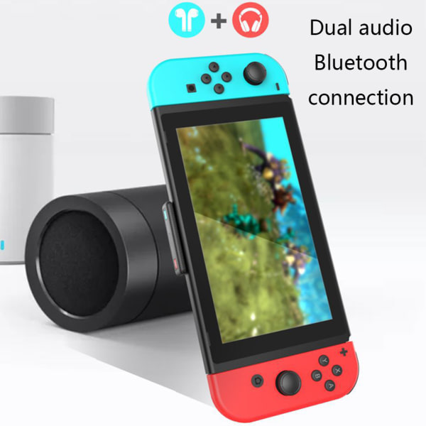 Bluetooth-kompatibel 5.0 trådlös ljudsändaradapter Låg latens Enkel användning Lämplig för NS/ Lite-spel