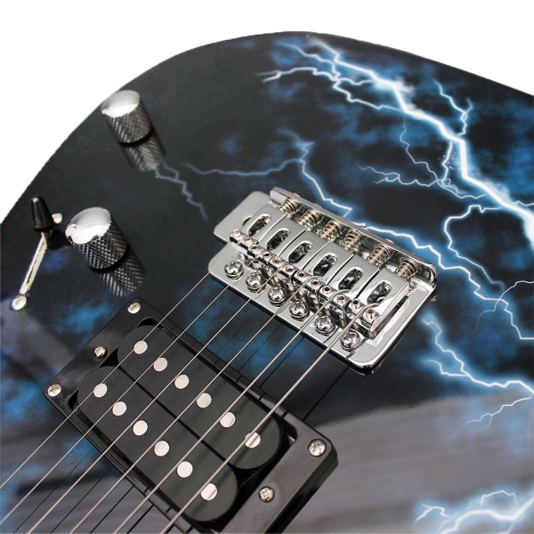6 st/förpackning Universal Elektrisk Gitarr Sträng Mässing Hexagonal Stål Kärna Strängar