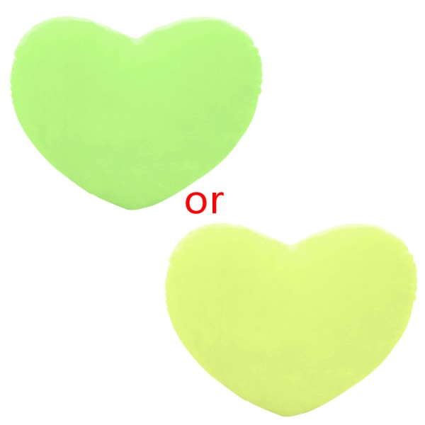 30 cm hjärtform dekorativ slängkudde PP bomull Mjuk för Creative for Doll Lo Green 30*20*10CM