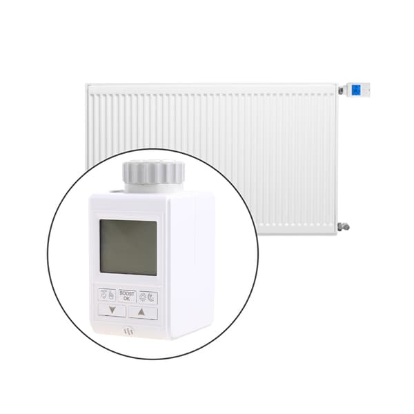 Praktisk termoregulator temperaturregulator LCD-skærm til varmeenhed