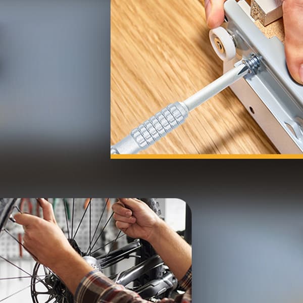 Bærbart 47-i-1 magnetisk skrutrekkersett med solid etui for enkel oppbevaring