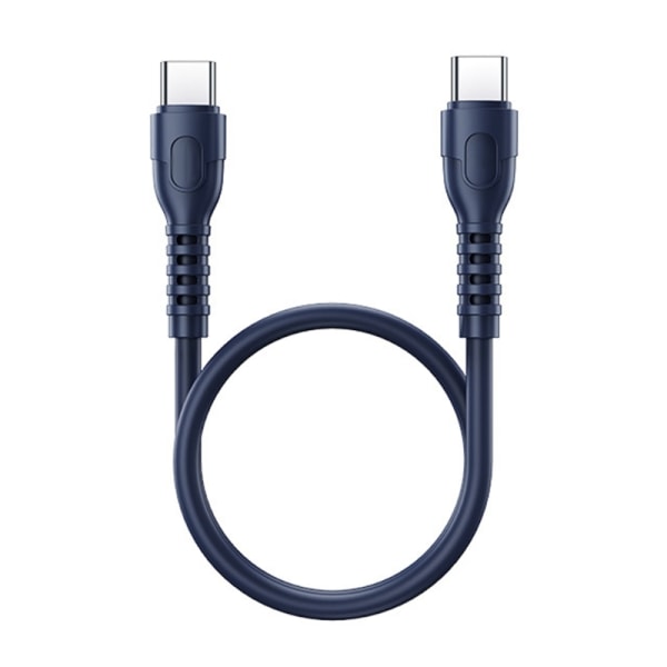 USB C Till Typ C Kabel 65W Snabbladdning Mobiltelefon Laddsladd 30cm Kort Blue