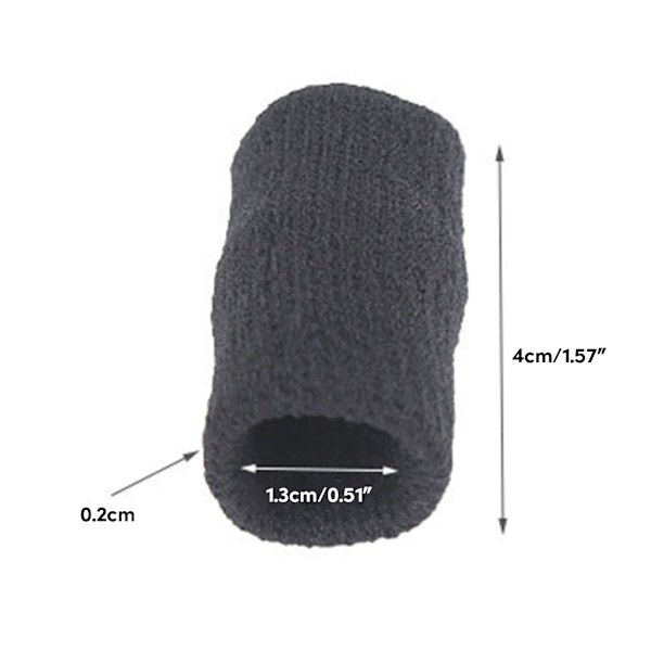 10 st fingerstöd tumskydd fingerhylsor fingerhylsor sport fingerhylsor Black