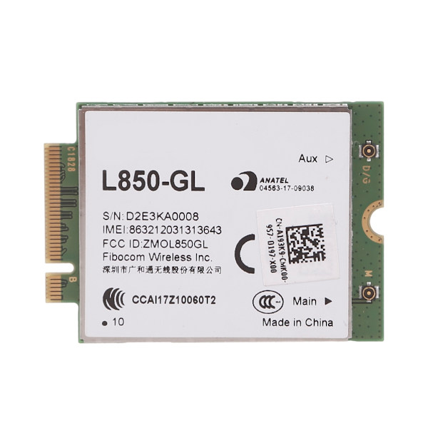 Fibocom L850-GL 4G LTE Cat9 M.2 Cellular WWAN-modul Intel XMM 7360 LTE-modem til Keenetic Router