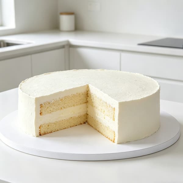 Pakke med 6 hvite kakebrett for baking av kakeplater i papp til bryllupsbruk