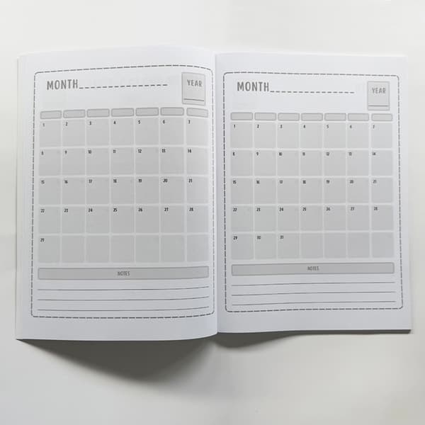 Professionel Syplanlægnings Notesbog Letvægts Bærbar Quilte Journal