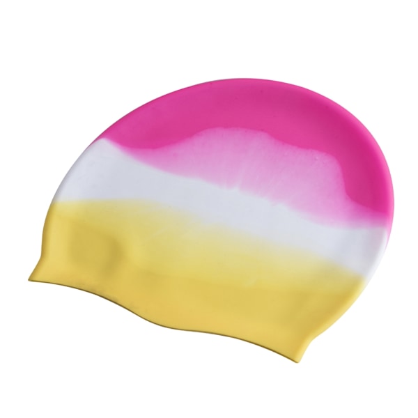 Swimming Hat, Kids Silicone Swimming Hat, Elastic Swimming Hat, Swimming Hat Pink white yellow