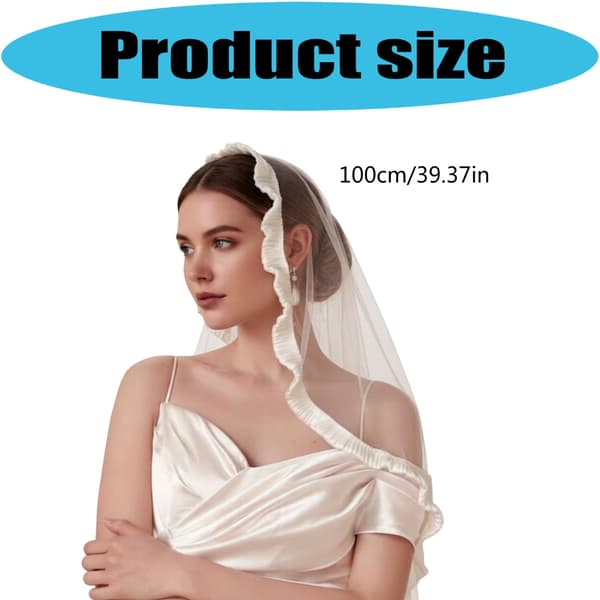Slitstarka, lättskötta brudslöjor, elegant brudaccessoar för minnen