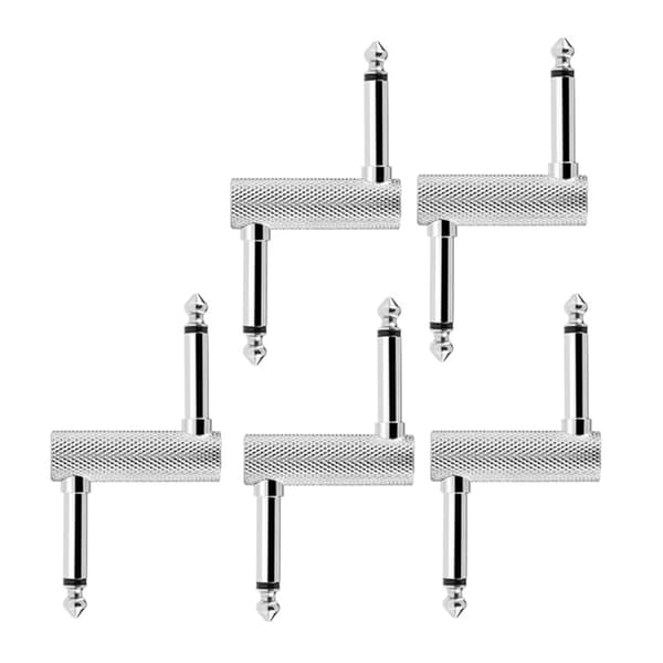 5 stk. han til han offset stik adapter konnektor til effektpedalboard